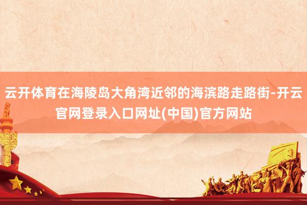 云开体育在海陵岛大角湾近邻的海滨路走路街-开云官网登录入口网址(中国)官方网站